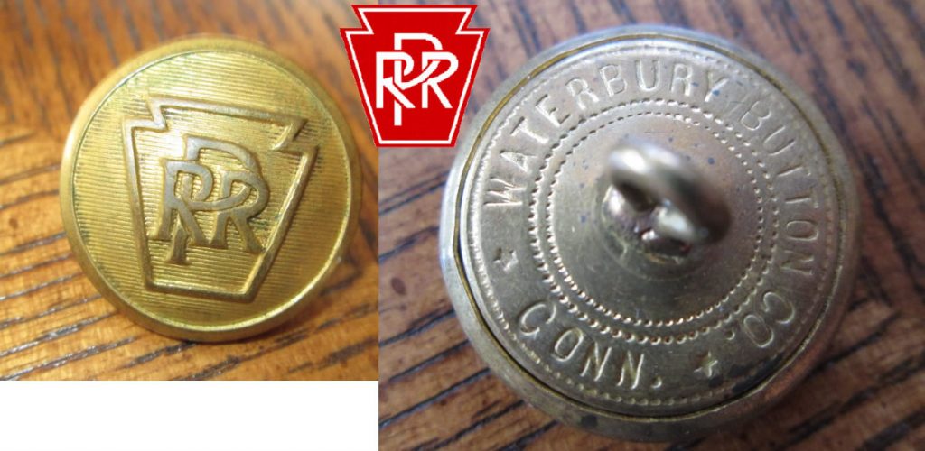 PRR Brass Button RailRoad Memorabilia & Collectibles