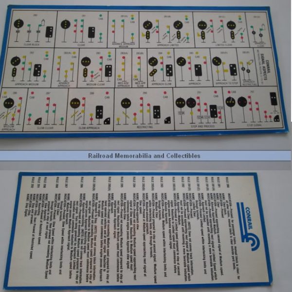 Conrail Signal Guide RailRoad Memorabilia & General Store